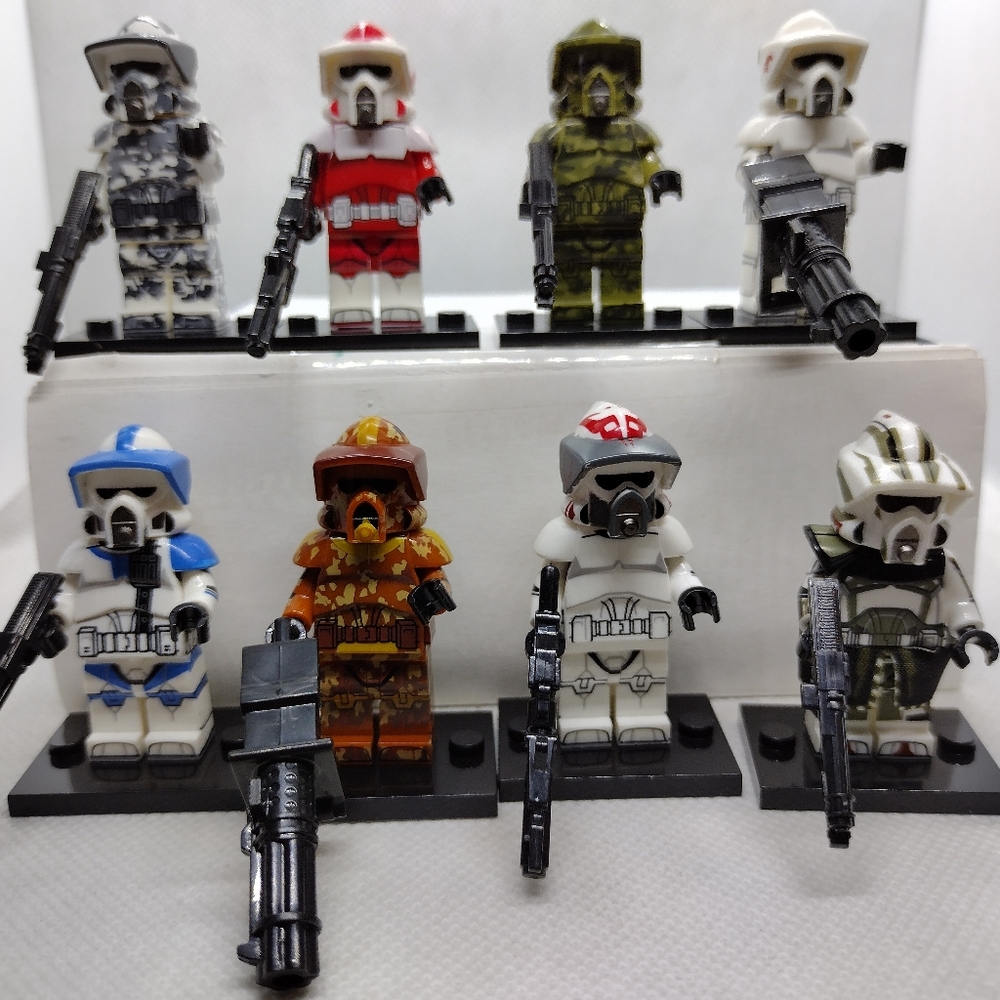 Scout Troopers Custom Designed Minifigures set of 8